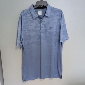 Mens Callaway Opti Dri Blue Polo Shirt LARGE